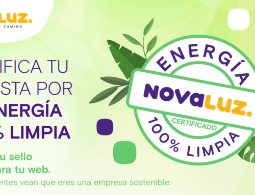 Novaluz crea un certificado de energía 100% limpia para la web de sus clientes